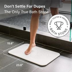 Bath Stone Mat 23.6"x15.4"| 