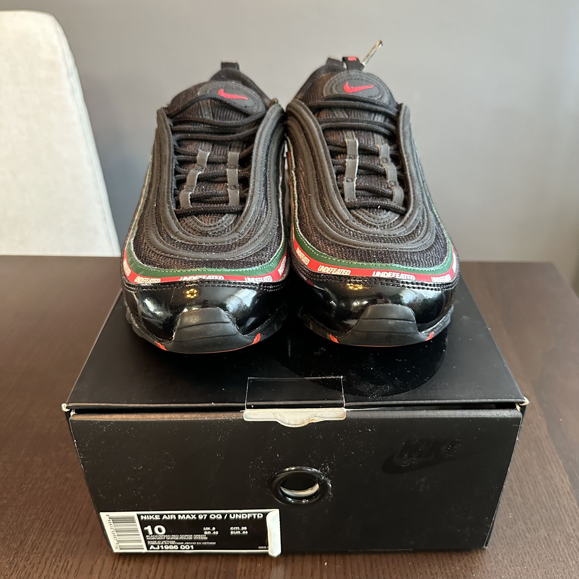 Undefeated Air Max 97 Size 10