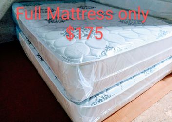 $175 Full Mattress Only.  Brand New Free Delivery same-day