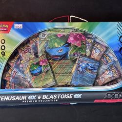 Pokémon TCG: Venusaur EX & Blastoise EX Premium Collection Box