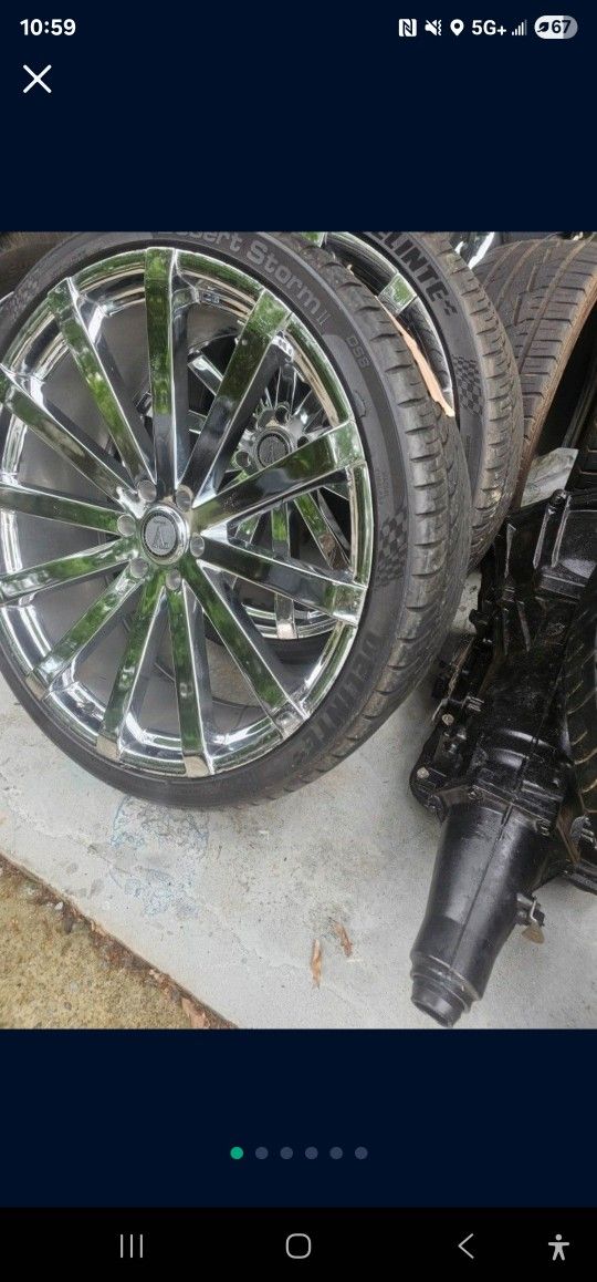 26 Inch 6 Lug Chevy 6x139.7 Or 6x5.5 (4) New Tires W/sensors $1550 Cash !!!
