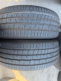 (2) 235/60R18 PAIR OF USED TIRES CONTINENTAL 90% LIFE !