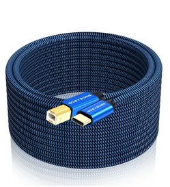 GOSYSONG USB C to B Printer Cable 20ft, High Speed USB C Printer Cord Compatible with Printers, Scanners, Fax, Piano,Midi Keyboard,Audio Recording and