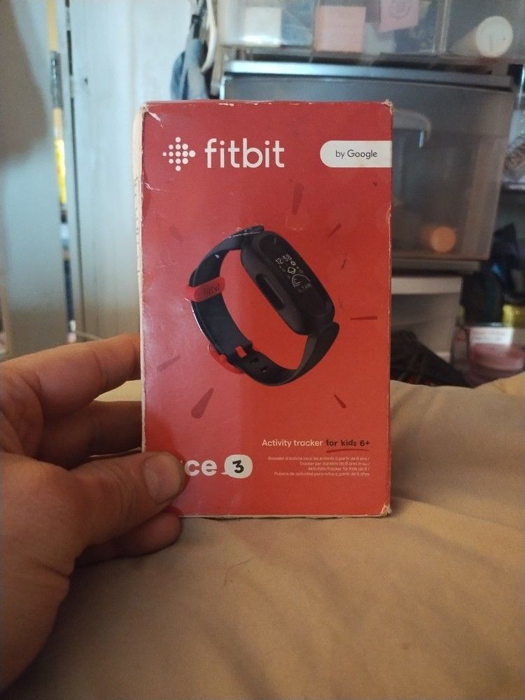 Fitbit Ace 3 Black And Red For Kids 6 And Up