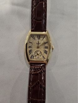Women's VICENCE 14K Italian 585 Gold Quartz Tank Watch Swiss Movement - Works!