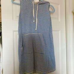 Light Blue Striped Dress
