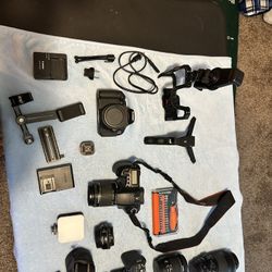 Canon EOS Rebel SL3 24.1MP Digital Camera Black with  + EOS 30D + Rebel T3i