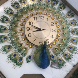 Peacock Clock 