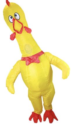 inflatable yellow chicken