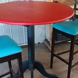 Bar Table With Two Chairs Was 