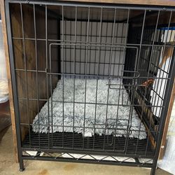unused dog cage