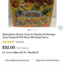 Skylanders Swap Force Carry Display 32 Storage Case