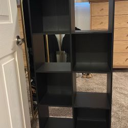 Black Cubed Compartment Shelve