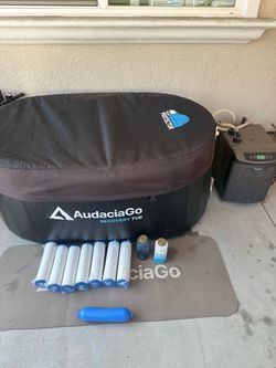Complete Cold Plunge Setup - Active Aqua 1/4 HP Chiller & AudaciaGo Inflatable Tub