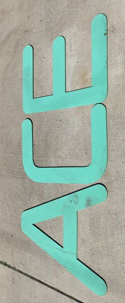 3 Aluminum Letters Sign