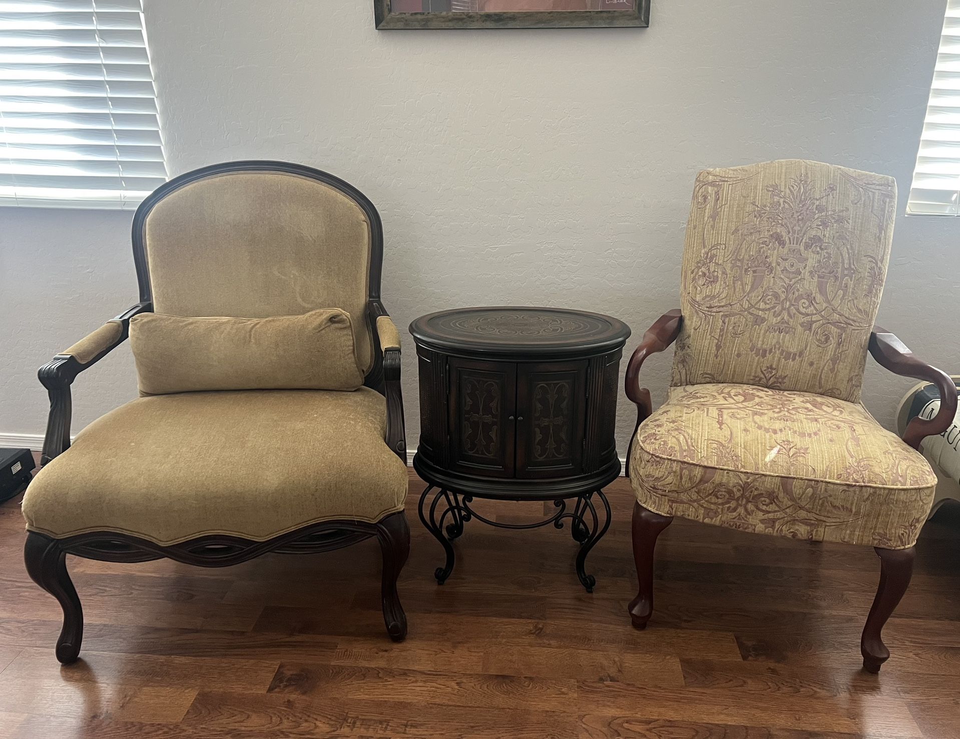 Two Chairs and Table