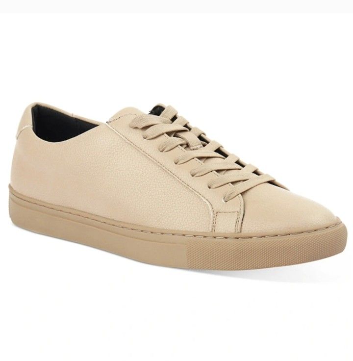 New Alfani Grayson beige vegan sneaker classic tennis style 11.5
