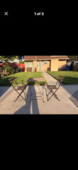 Bench With Two Chairs