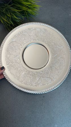 Kensington ware Ornate Silver Plated Serving Platter Tray