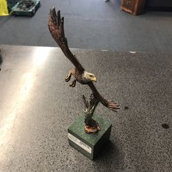 Bronze Eagle Sculpture
