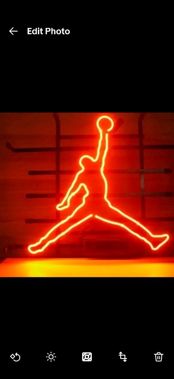 Red Basketball Dunk Neon Red Adjustable Neon Light USB Powered NIB