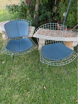 Knoll Bertoia wire chairs