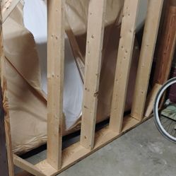 Solid Wood Queen Size Floor Bedframe