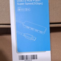 USB 3.0 HUB 4-PORT SUPER SPEED (5Gbps)