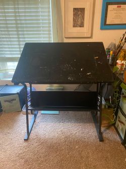 Tilting Adjustable Drafting Desk Table