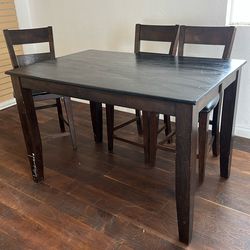 High Table With 3 Chairs