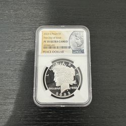 2023 S Peace Dollar PF 70 ULTRA CAMEO
