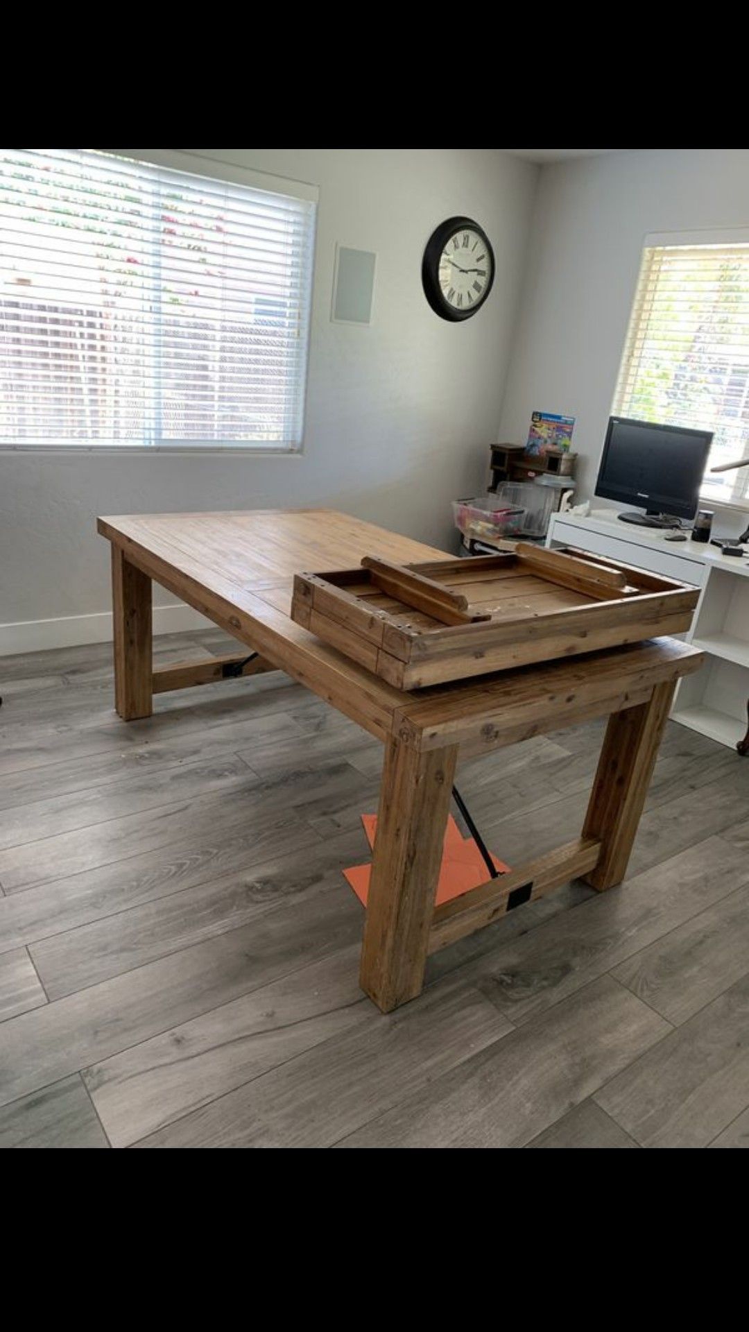 Wood dinning table