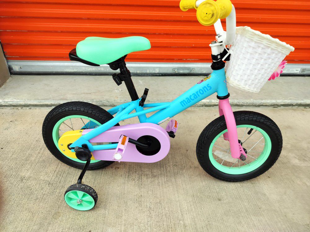 Joystar Macaroon 14 Inch Ages 3 to 5 Kids Boys Girls Toddler Balance Training Wheels Coast Brake Bike Bicycle, Pastel