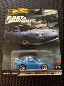 Hot Wheels 2024 Premium Fast & Furious Tokyo Drift 1996 Nissan 180SX Type X Blue
