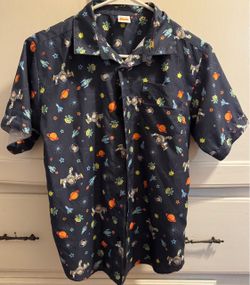 Kids Disney Toy Story button shirt