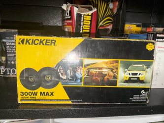 KICKER - CS Series 6-1/2" 2-Way Car Speakers with Polypropylene Cones (Pair) - Yellow/Black