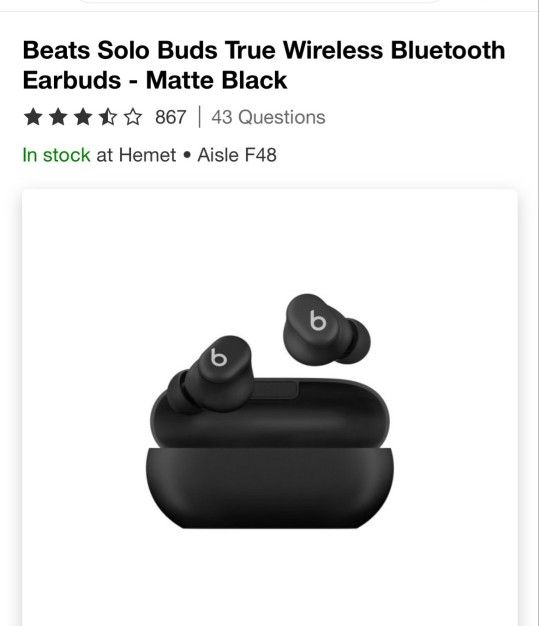 Beats Solo Earbuds