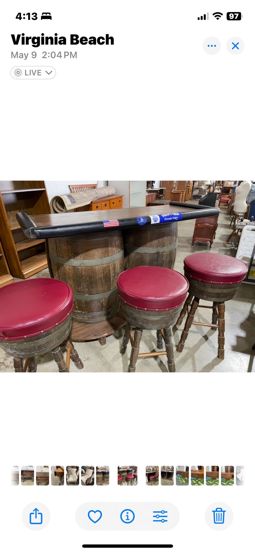 Bar For Pool Or Mancave