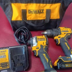 Dewalt

20V MAX XR Cordless Drill/Driver, ATOMIC Impact Driver 2 Tool Combo Kit, (2) 2.0Ah Batteries, Charger, and Bag

