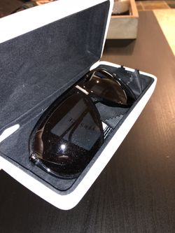 Versace sunglasses, black shades with chrome details