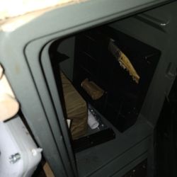 Fire proof safe.
