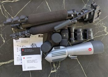 Leica APO-Televid 77 Spotting Scope with Manfrotto Tripod