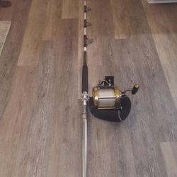 Penn 80 wide  with a fenwick rod Aftco Roller Guides And Buts 