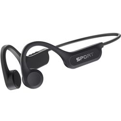 Bone Conduction Headphones, 2026 Upgrade Open Ear Bluetooth 5.4 Headphones with Mic, 10Hrs Playtime Bone Conduction Earbuds, IP56 Waterproof Earphones