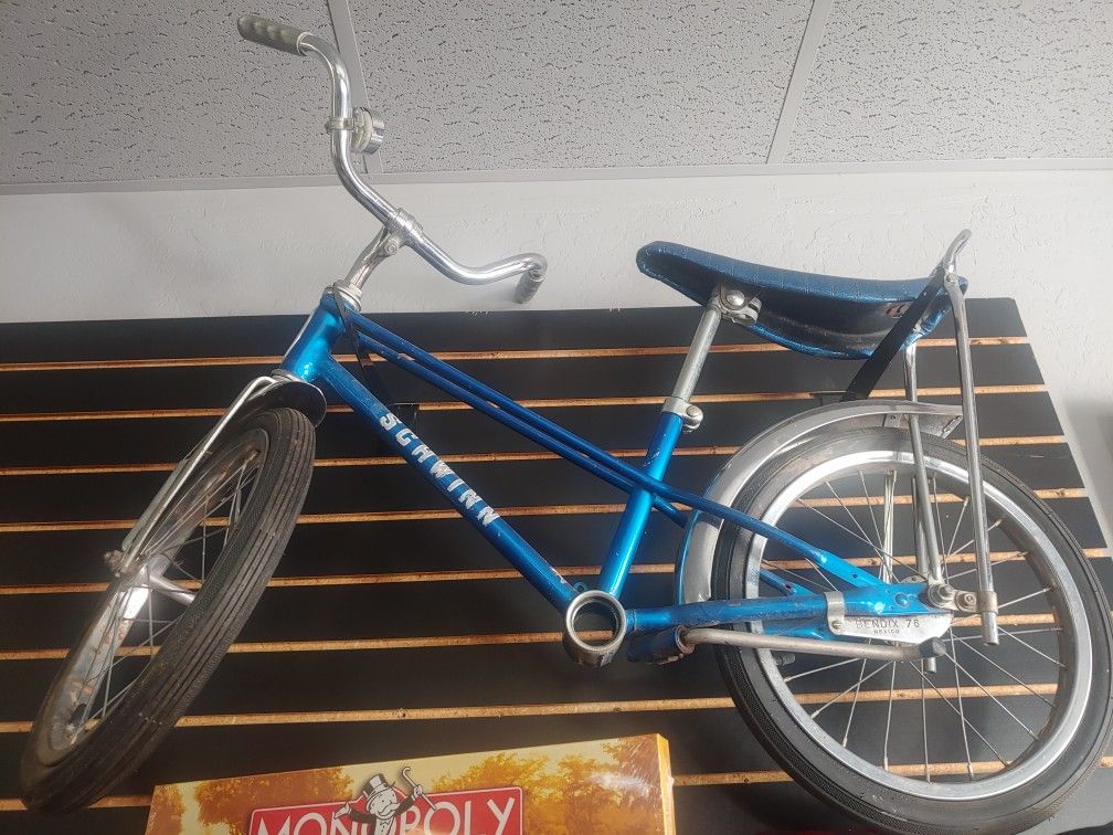 Vintage Late '70s Too Early '80s Schwinn Pixie Classic OG 16 Inch Pit Bike Kids Children's Bicycle Sparkle Banana Seat