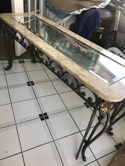 Marble/Glass Running Table
