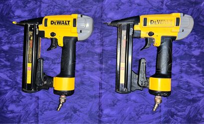 2 Dewalt 18 Gauge Finish Staplers