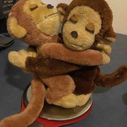 Vintage 1970s monkeys Stuffed Animals