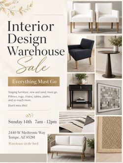 Interior Design Warehouse Sale