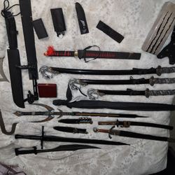 Various Swords And Knives